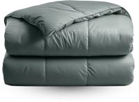 Zelesta Zelesta Satinbed Grateful Green 140x200 cm - Satijnen Hoesloos Dekbed met Vaste Overtrek