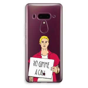 Gimme a call: HTC U12+ Transparant Hoesje