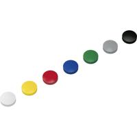 Maul Magneet MAULsolid (Ø x h) 32 mm x 8.5 mm Rond Geel, Rood, Blauw, Wit, Groen, Grijs, Zwart 10 stuk(s) 6163299