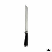 Gekarteld mes Kinvara Roestvrij staal Plastic 20 cm (12 Stuks)