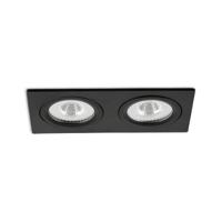 LED-inbouwspot Sienna dubbel zwart 2700K 10W