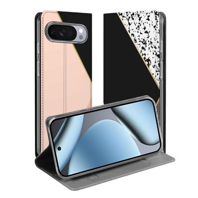 Google Pixel 10 | Pixel 10 Pro Telefoonhoesje Black Pink Shapes