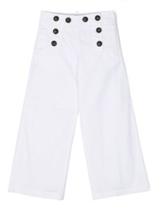 DSQUARED2 KIDS pantalon en coton à boutonnière - Blanc