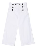 DSQUARED2 KIDS pantalon en coton à boutonnière - Blanc