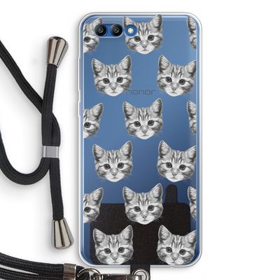 Kitten: Honor 10 Transparant Hoesje met koord