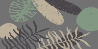 Botanisch bladpatroonontwerp Vinyl tapijt Bloemen en planten