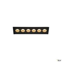 SLV Led inbouwlampMilandos 6-lichts 6x160 lumen zwart - 1005416