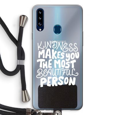 The prettiest: Samsung Galaxy A20s Transparant Hoesje met koord