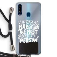 The prettiest: Samsung Galaxy A20s Transparant Hoesje met koord