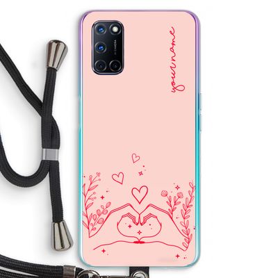 Love is in the air: Oppo A52 Transparant Hoesje met koord