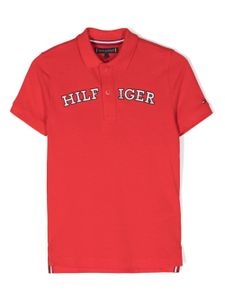 Tommy Hilfiger Junior polo à logo brodé - Rouge