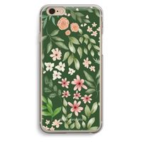 Botanical green sweet flower heaven: iPhone 6 / 6S Transparant Hoesje