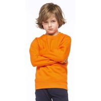 Oranje katoenmix sweater voor kinderen - thumbnail