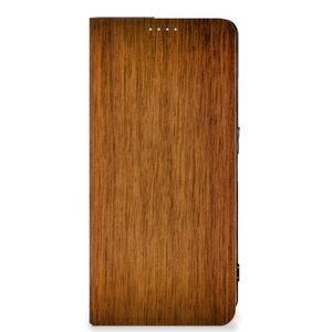 OPPO Reno8 Pro Book Wallet Case Donker Hout