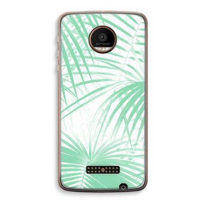 Palmbladeren: Motorola Moto Z Force Transparant Hoesje