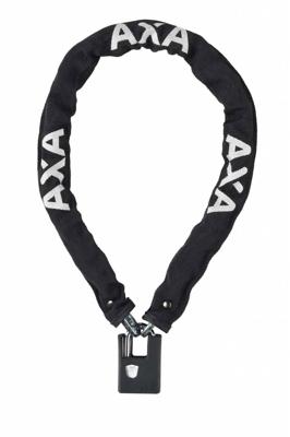 Kettingslot Axa Clinch+ 85/6 met polyester hoes - zwart