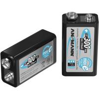 Ansmann maxE 6LR61 Oplaadbare 9V batterij (blok) NiMH 8.4 V 300 mAh 1 stuk(s) - thumbnail