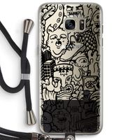 Vexx Black Mixtape: Samsung Galaxy S7 Edge Transparant Hoesje met koord