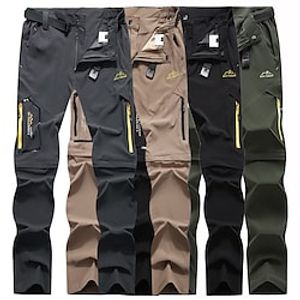 heren cargo broek converteerbare broek / afritsbaar buiten vissen reizen wandelen werk safari broek broek zomer waterdicht sneldrogend lichtgewicht ademend elastaan ritsvak elastische taille bodems Lightinthebox