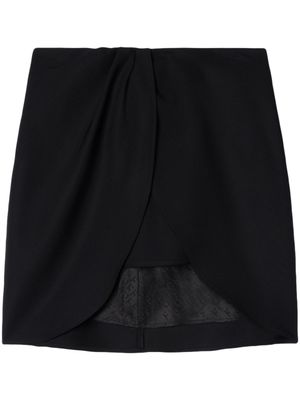 Off-White minijupe Wo Twist en laine - Noir