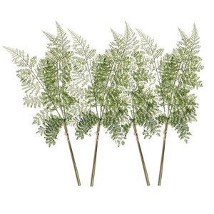 4x Kunstplanten bosvaren takken 58 cm groen   -