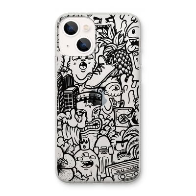 Vexx Black Mixtape: iPhone 13 mini Transparant Hoesje