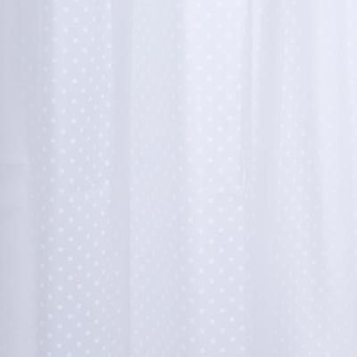 Differnz Dots douchegordijn 100% PEVA - waterdicht - 180 x 200 cm - wit