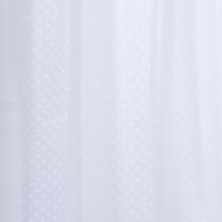 Differnz Dots douchegordijn 100% PEVA - waterdicht - 180 x 200 cm - wit