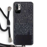 Moroccan Print: Xiaomi Redmi Note 10 5G Transparant Hoesje met koord