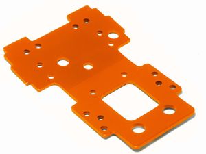 Bulkhead lower plate 2.5mm, orange (105892)