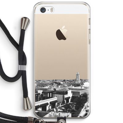 Marrakech Skyline : iPhone 5 / 5S / SE Transparant Hoesje met koord