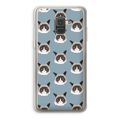 It's a Purrr Case: Samsung Galaxy A8 (2018) Transparant Hoesje
