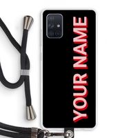 Namecase: Samsung Galaxy A71 Transparant Hoesje met koord