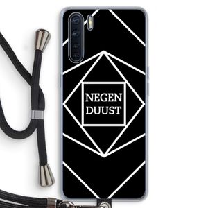 Negenduust geometrisch: Oppo A91 Transparant Hoesje met koord