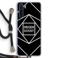 Negenduust geometrisch: Oppo A91 Transparant Hoesje met koord