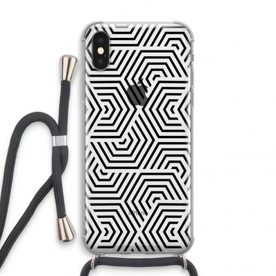 Magic pattern: iPhone X Transparant Hoesje met koord
