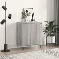 Dressoir 60x35x70 cm bewerkt hout grijs sonoma eikenkleurig - thumbnail