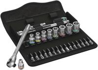 Wera 8100 sa 10 zyklop metalen ratelset, 1/4" gereedschapsset (zwart/groen, 28-delige, volledig metalen ratel met vierkantaandrijving)