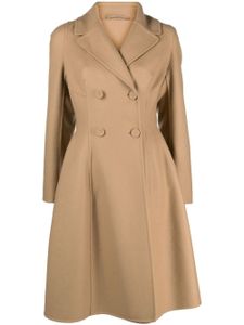 Ermanno Scervino manteau évasé à boutonnière croisée - Marron