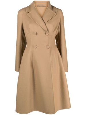 Ermanno Scervino manteau évasé à boutonnière croisée - Marron