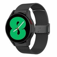 Milanese bandje met klemsluiting - Zwart - Samsung Galaxy Watch 5 (Pro) - 40mm / 44mm / 45mm