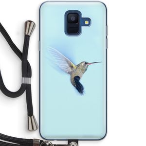 Kolibri: Samsung Galaxy A6 (2018) Transparant Hoesje met koord