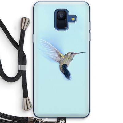Kolibri: Samsung Galaxy A6 (2018) Transparant Hoesje met koord