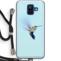Kolibri: Samsung Galaxy A6 (2018) Transparant Hoesje met koord
