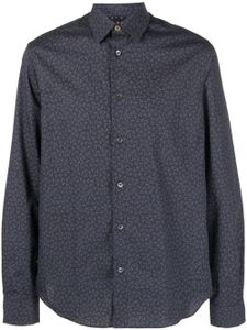 Paul Smith chemise en coton à imprimé graphique - Bleu