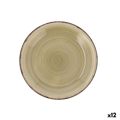 Dessertbord Quid Vita Natura Groen Keramisch 19 cm (12 Stuks)