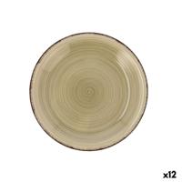 Dessertbord Quid Vita Natura Groen Keramisch 19 cm (12 Stuks)