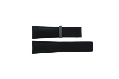 Horlogeband Tag Heuer FC6171 Leder Zwart 22mm
