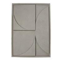 HD Collection Wanddeco D Abstract - Beige|Grijs - Polystone