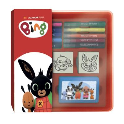 Multiprint Bing stempels en viltstiften set in opbergbox